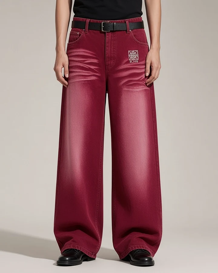 BJHG — Red Straight-Leg Jean, in red